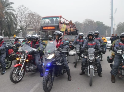 pakistani bikers group leaves for saudi arabia to perform umrah