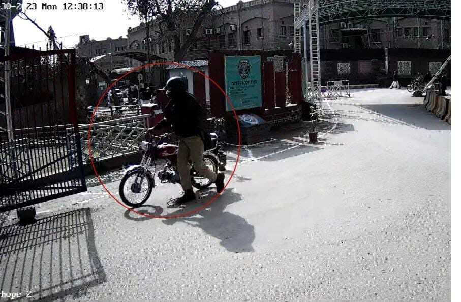 peshawar mosque bomber captured on cctv