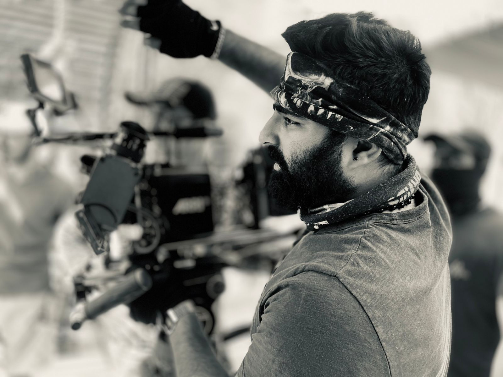 cinematographer ahsan raza during a shoot in karachi photo via ahsan raza