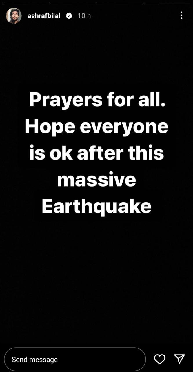 Celebs pray for earthquake victims