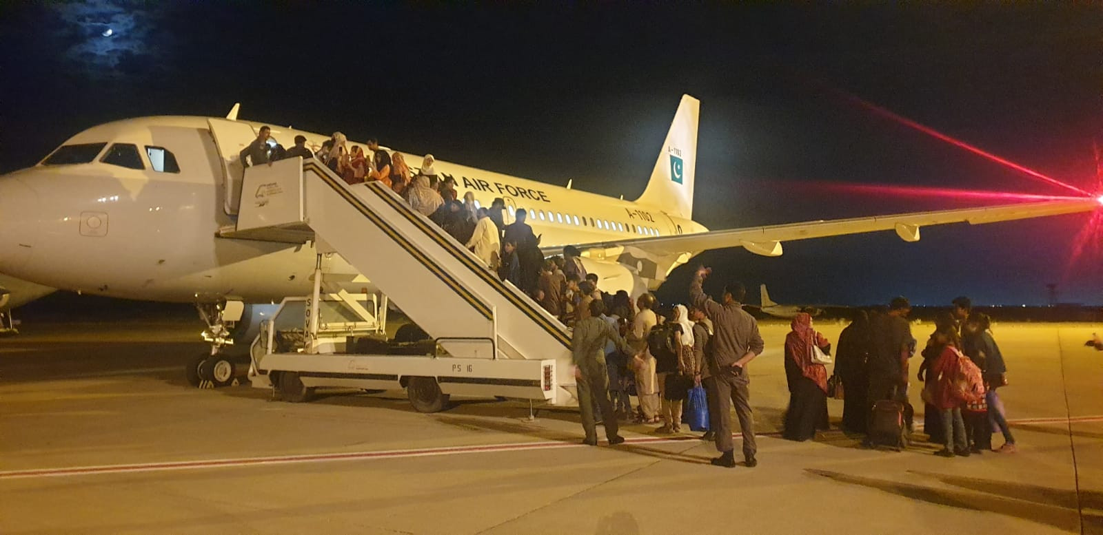 pakistan air force paf aircraft evacuating stranded nationals from conflict hit sudan photo express