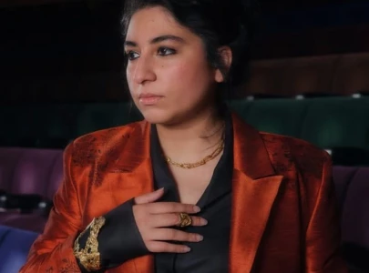 arooj aftab s rust monochrome suit is an ode to palestine