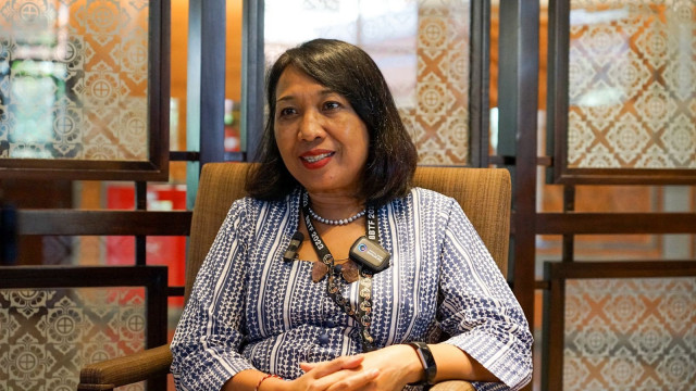 deputy minister of tourism and creative economy ni made eau marthini during an interview with the express tribune photo express deputy minister of tourism and creative economy ni made eau marthini during an interview with the express tribune photo express