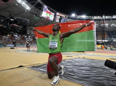zango makes athletics history