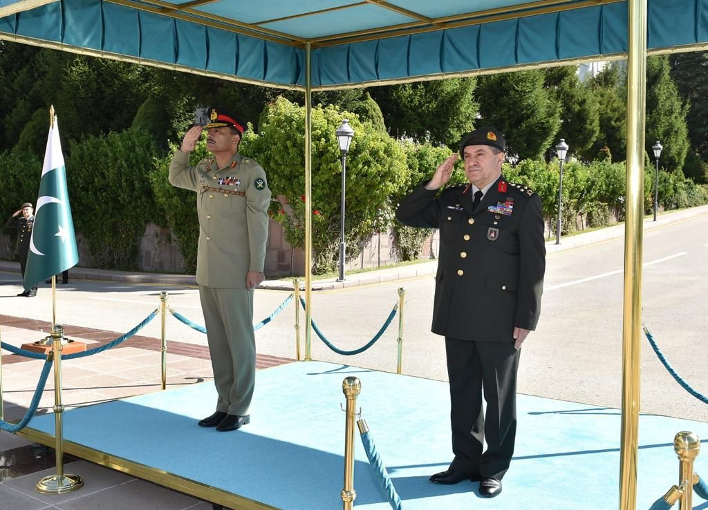 Chief of Army Staff (COAS) General Syed Asim Munir’s visit is part of the high-level mutual visits by both the brotherly countries to enhance the historic diplomatic and military ties. PHOTO: ISPR