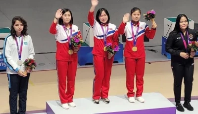 women shooters win first gold for north korea