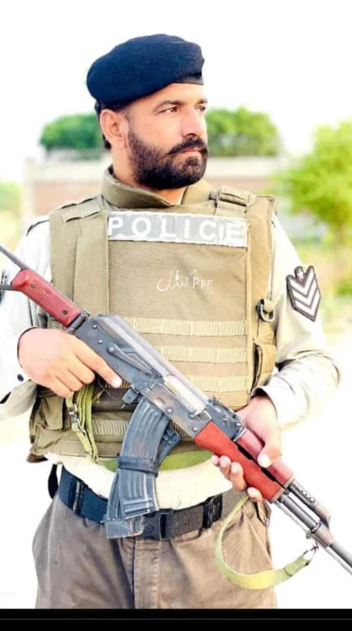 Constable Haroon Khan was martyred during a terrorist attack at the Kundal patrol post in Mianwali late in the night on September 30, 2023. PHOTO: LEAs
