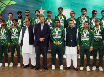 ashraf honours blind cricket team