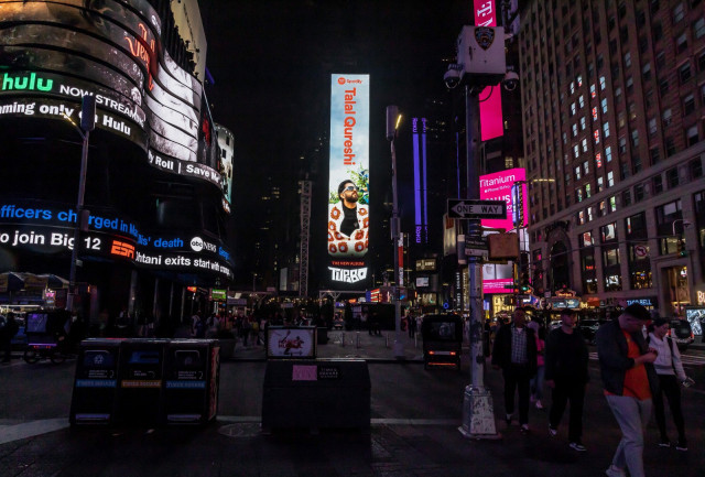 talal qureshi graces ny times square with his album turbo talal qureshi graces ny times square with his album turbo