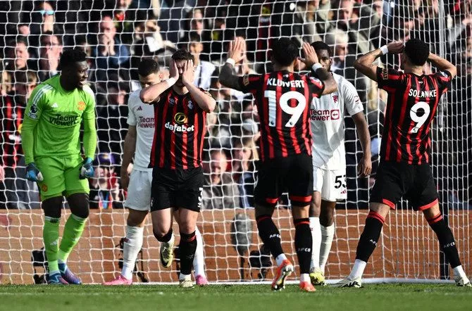 fernandes double not enough for man utd win at bournemouth fernandes double not enough for man utd win at bournemouth