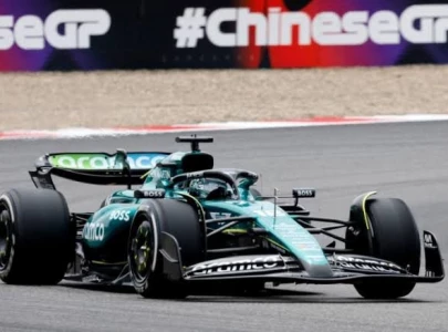 stroll quickest in china gp practice after small track side fire stroll quickest in china gp practice after small track side fire