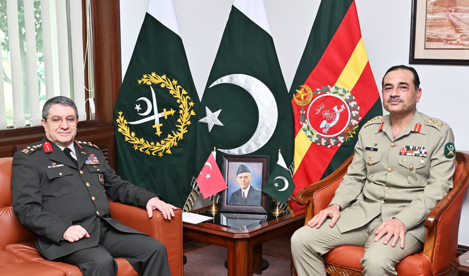 the visiting dignitary appreciated the role of pakistan army in ensuring peace and stability in the region photo ispr
