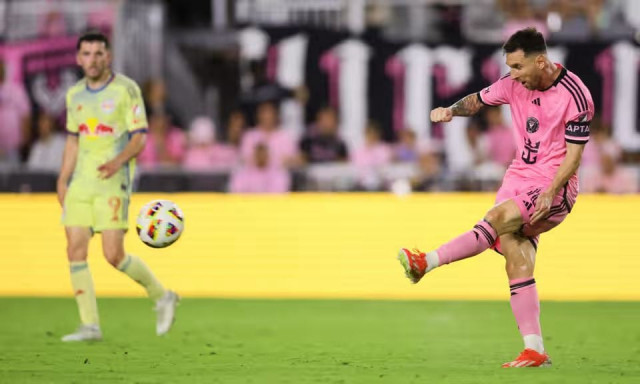 five assists and goal for messi hat trick for suarez as miami hit six five assists and goal for messi hat trick for suarez as miami hit six