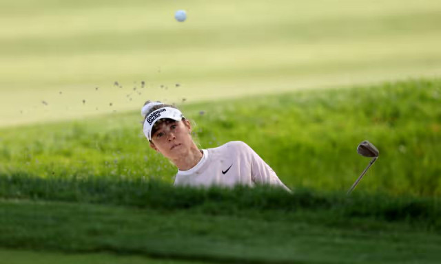 sagstrom holds on to lead as korda fades at founders cup sagstrom holds on to lead as korda fades at founders cup