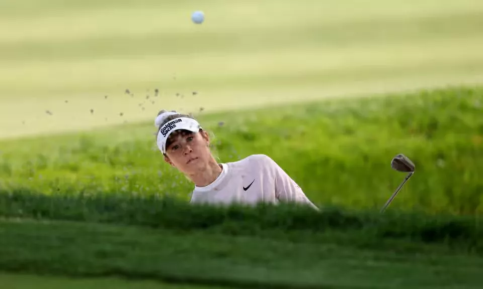 sagstrom holds on to lead as korda fades at founders cup sagstrom holds on to lead as korda fades at founders cup