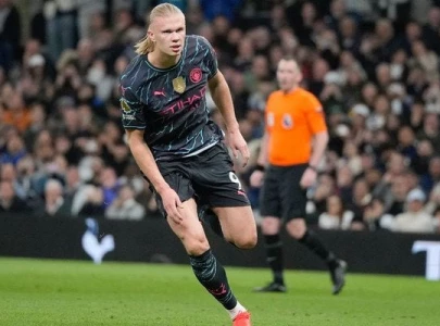 haaland double puts man city on brink of premier league history haaland double puts man city on brink of premier league history