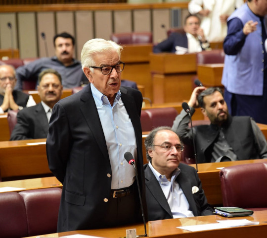 khawaja asif says pti siding with terrorists after party opposes azm e istehkam op