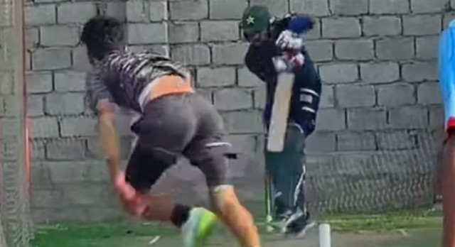 watch net bowler stuns rizwan and iftikhar in training watch net bowler stuns rizwan and iftikhar in training