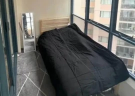 social media users up in arms over balcony rental ad in sydney