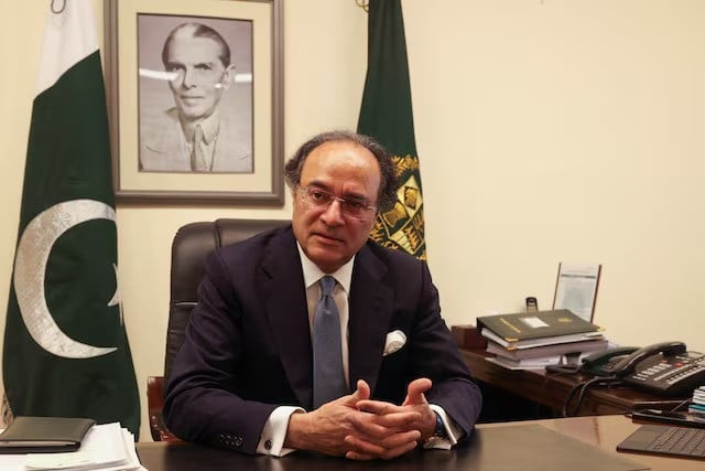 finance minister muhammad aurangzeb photo reuters