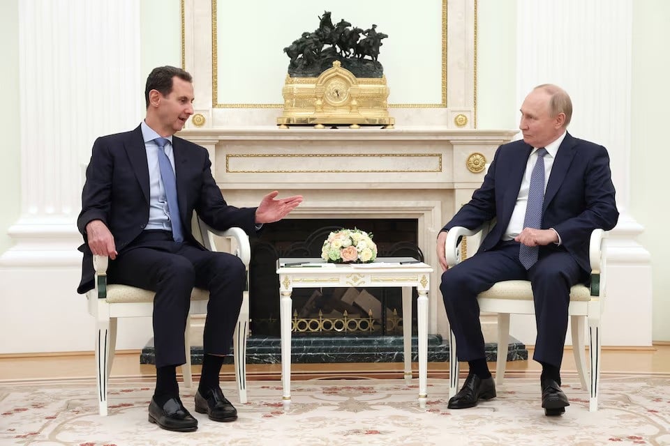 russian president vladimir putin attends a meeting with syrian president bashar al assad at the kremlin in moscow russia on july 24 2024 photo reuters