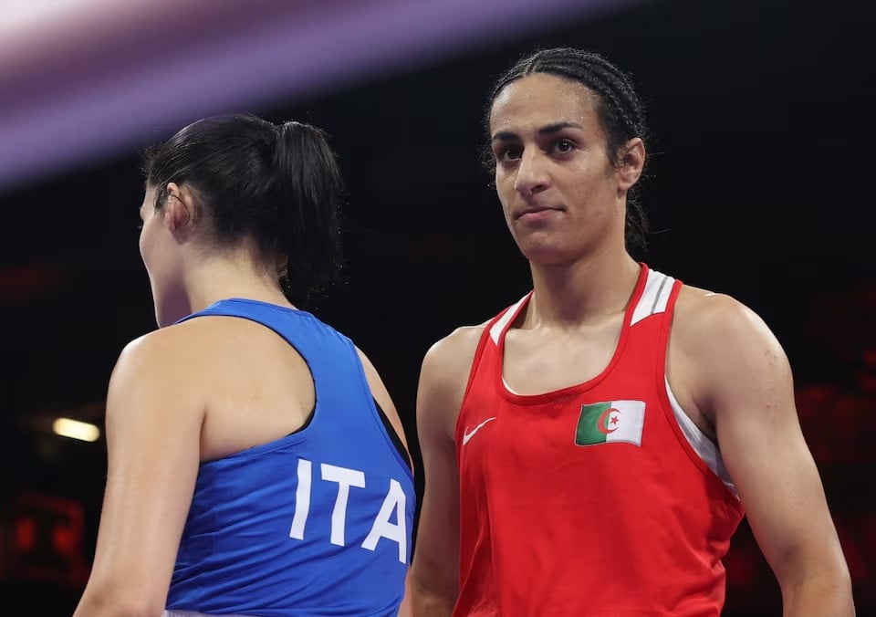 imane khelif of algeria and angela carini of italy react after their fight photo reuters