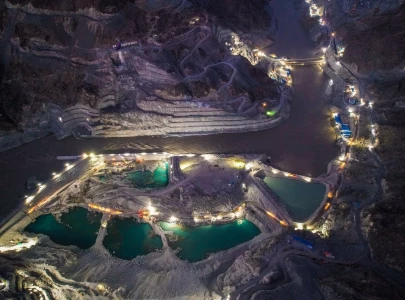 diamer basha dam construction night time view of world s tallest rcc dam diamer basha dam construction night time view of world s tallest rcc dam