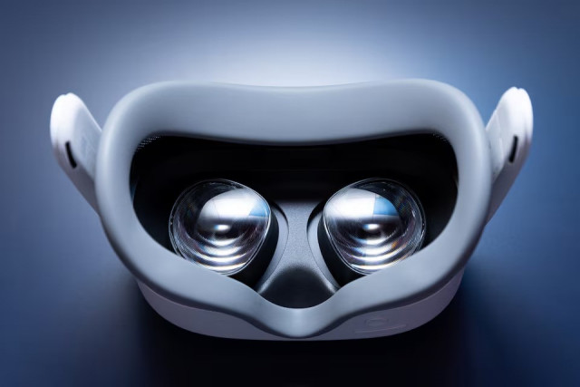 a meta quest 3s vr headset is displayed at the meta connect annual event at the company s headquarters in menlo park california us on september 24 2024 photo reuters a meta quest 3s vr headset is displayed at the meta connect annual event at the company s headquarters in menlo park california us on september 24 2024 photo reuters