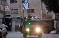 a military vehicle with a laser transits during an israeli raid in jenin in the israeli occupied west bank on september 25 2024 photo reuters