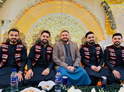 cricketer rashid khan and three brothers tie knot in traditional afghan ceremony