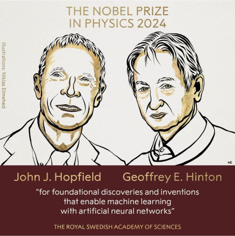 john hopfield and geoffrey hinton awarded 2024 nobel prize in physics john hopfield and geoffrey hinton awarded 2024 nobel prize in physics