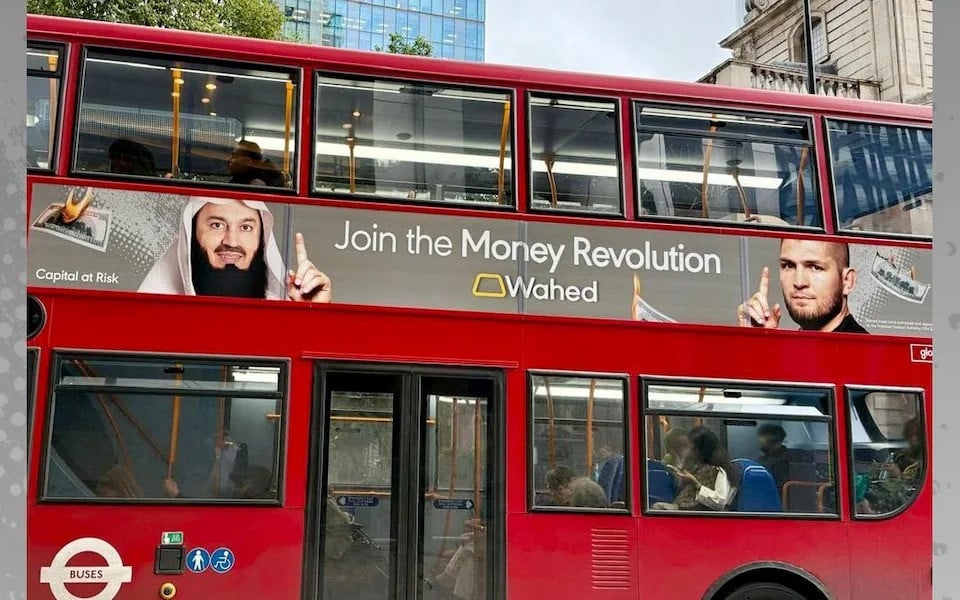 advertisements for islamic start up wahed have appeared on london buses photo telegraph uk