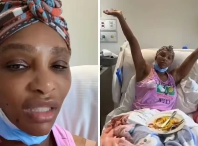 tennis superstar serena williams recovers after surgery to remove cyst from neck tennis superstar serena williams recovers after surgery to remove cyst from neck