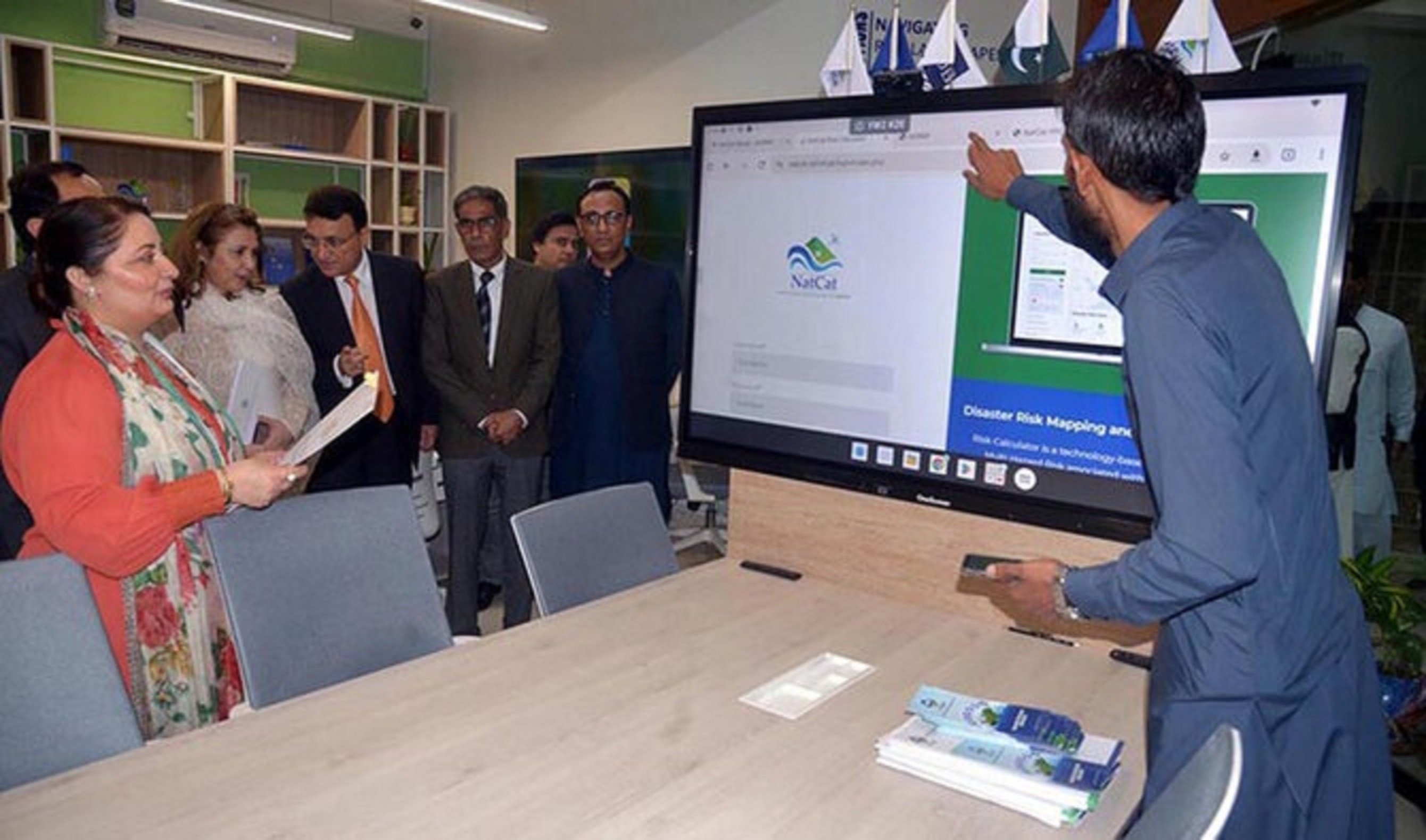 pm s aide on climate change romina khurshid alam takes brief on the g tech hub initiative at the nust islamabad campus in islamabad on october 25 2024 photo app