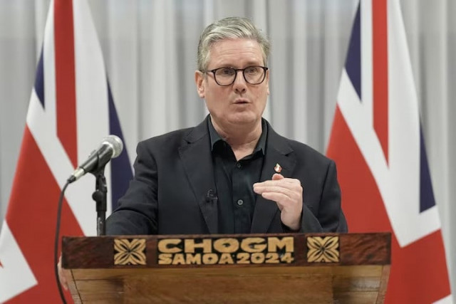 british prime minister keir starmer attends a press conference during the commonwealth heads of government meeting in samoa on october 26 2024 photo reuters british prime minister keir starmer attends a press conference during the commonwealth heads of government meeting in samoa on october 26 2024 photo reuters