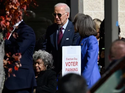 president biden casts early ballot as us election day approaches president biden casts early ballot as us election day approaches