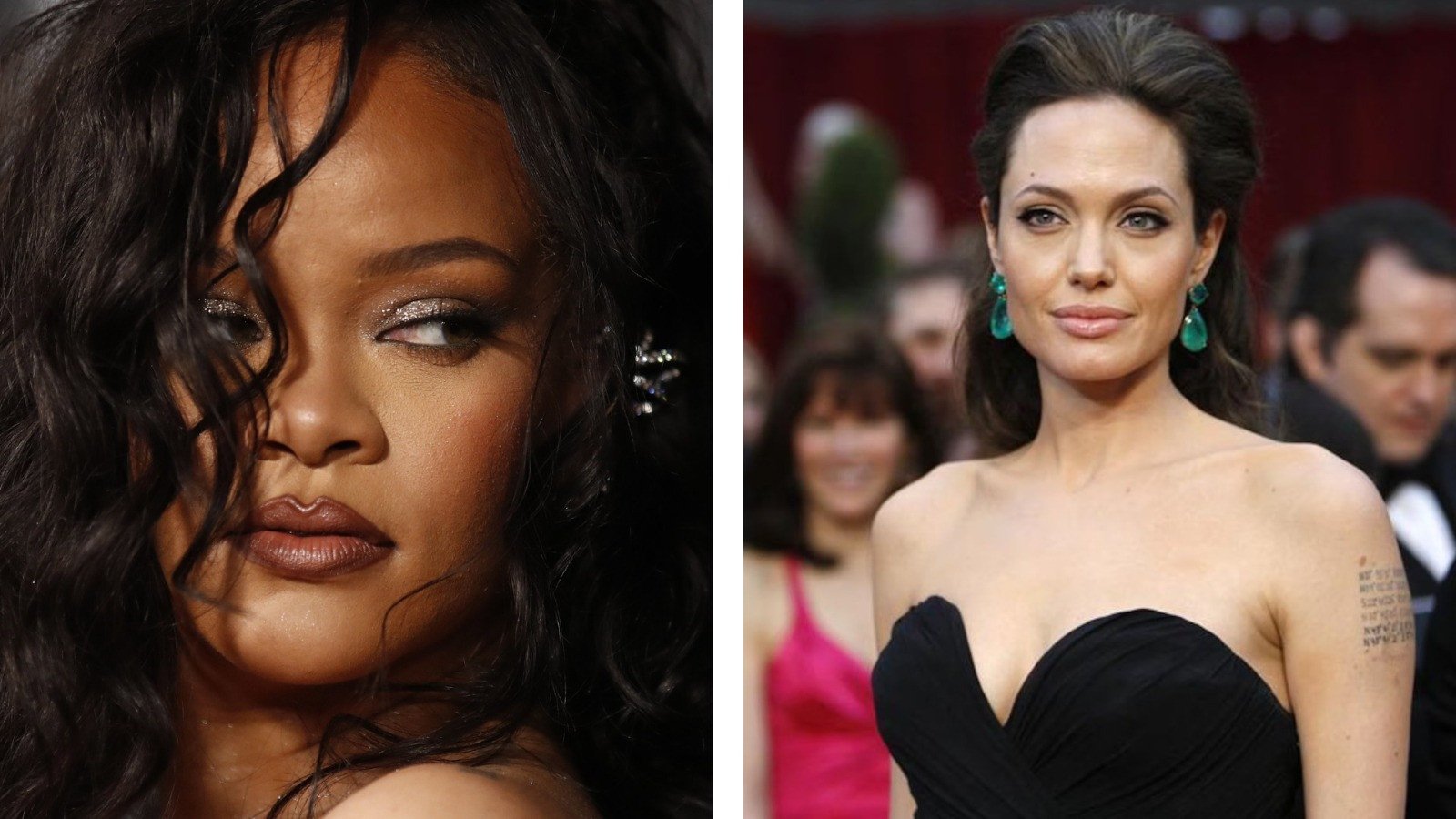 Rihanna and Angelina Jolie (Images: Reuters)