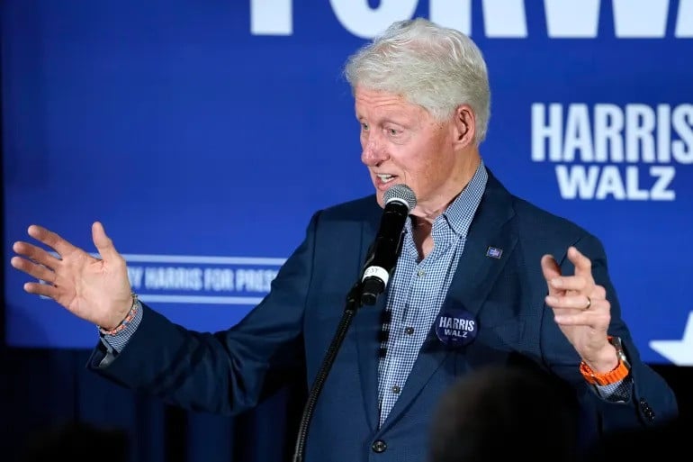 former united states president bill clinton angered arab and muslim americans after appearing to justify israel s killing of palestinian civilians photo afp