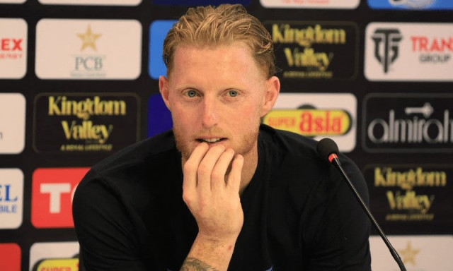 england s ben stokes during a press conference at the rawalpindi cricket stadium on october 23 2024 photo reuters england s ben stokes during a press conference at the rawalpindi cricket stadium on october 23 2024 photo reuters