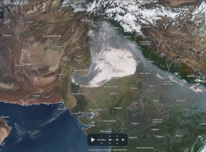 lahore s smog visible from space pollution hits dangerous levels