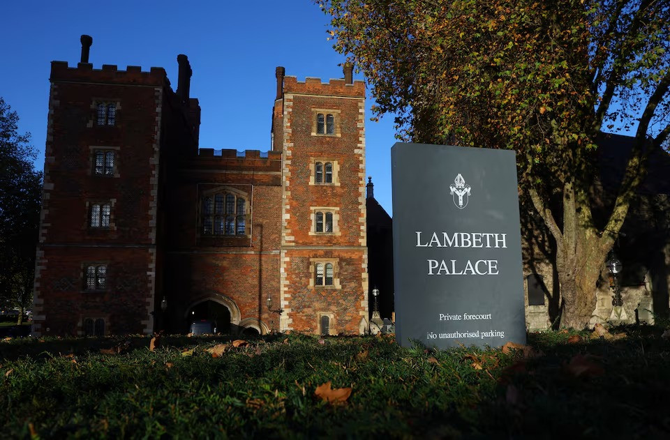 a general view of lambeth palace the official residence in london of the archbishop of canterbury justin welby in london britain on november 11 2024 photo reuters