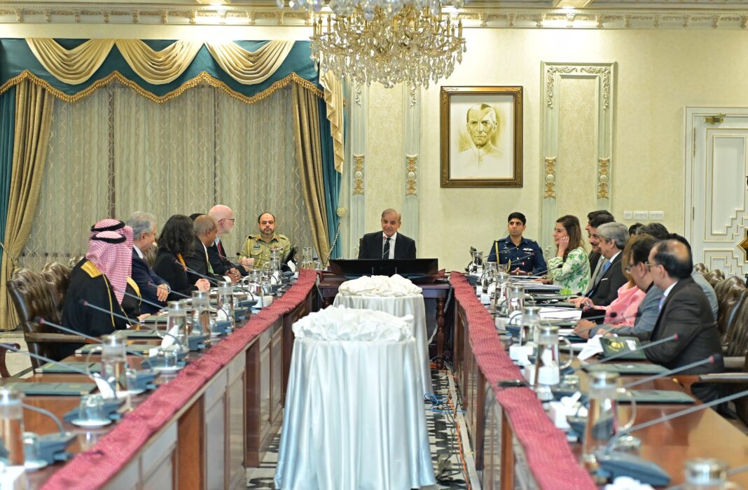 a delegation of polio oversight board calls on prime minister muhammad shehbaz sharif photo app