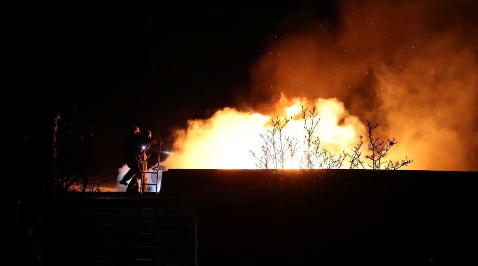 firefighters work at the site of a russian missile strike in dnipro ukraine november 21 2024 photo reuters