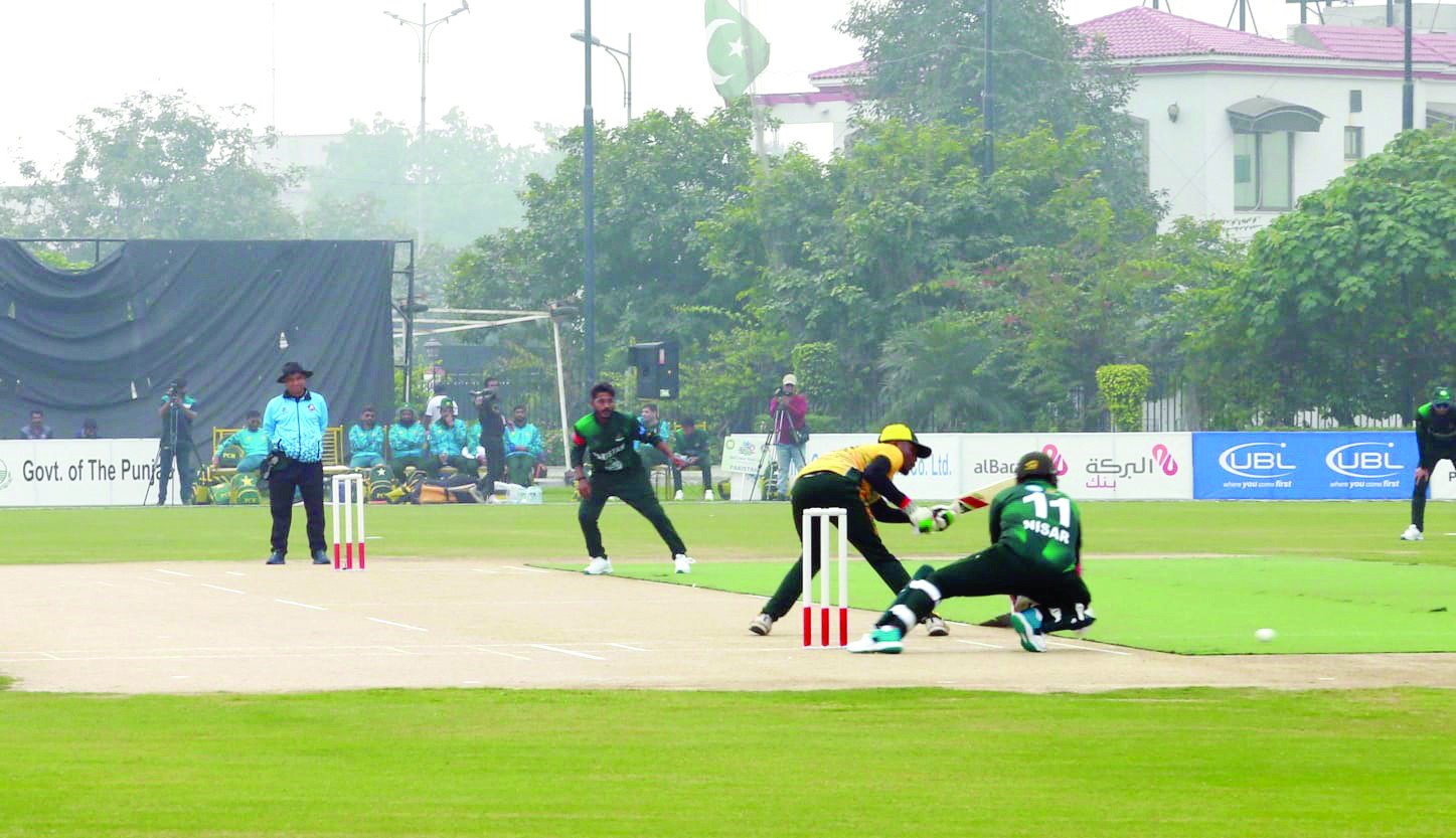 a view of the pakistan versus south africa match in the 4th blind cricket world cup in lahore on saturday photo app