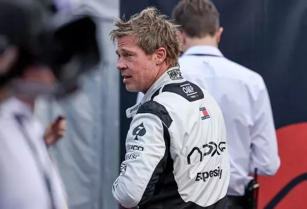 brad pitt filming f1 movie scenes faints on track at las vegas grand prix brad pitt filming f1 movie scenes faints on track at las vegas grand prix