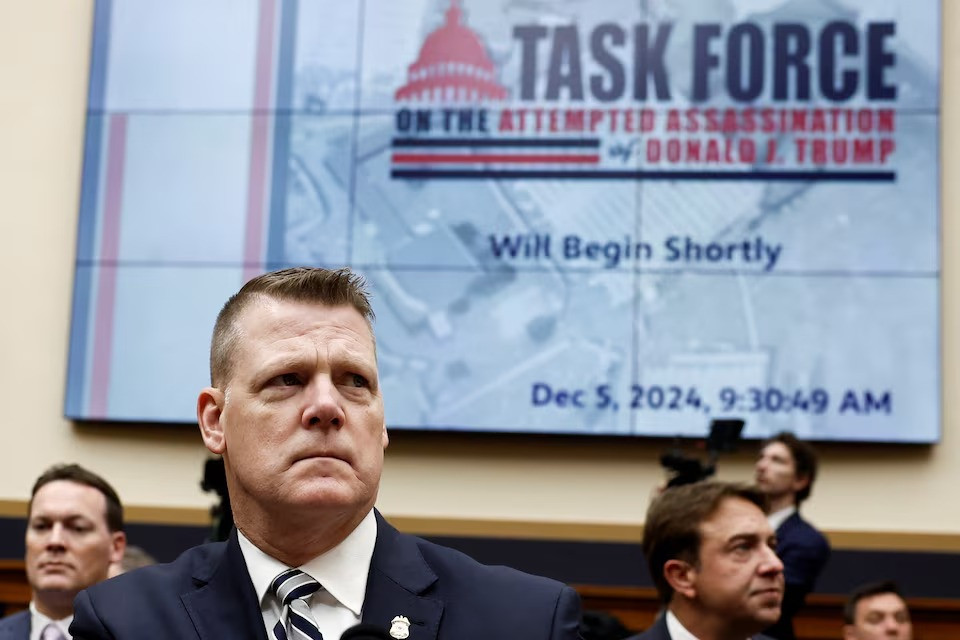 us secret service acting director ronald rowe jr is seated to testify on a house task force hearing on the secret service s security failures regarding the assassination attempts on president elect donald trump on capitol hill in washington us december 5 2024 photo reuters