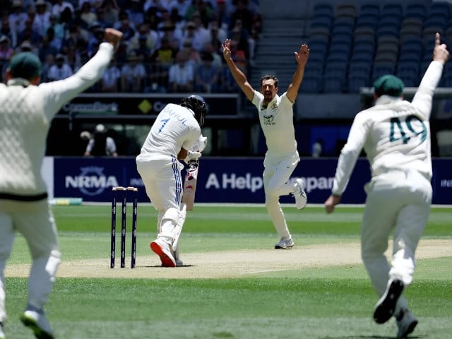 starc takes six as australia bundle out india for 180 in adelaide pink ball test