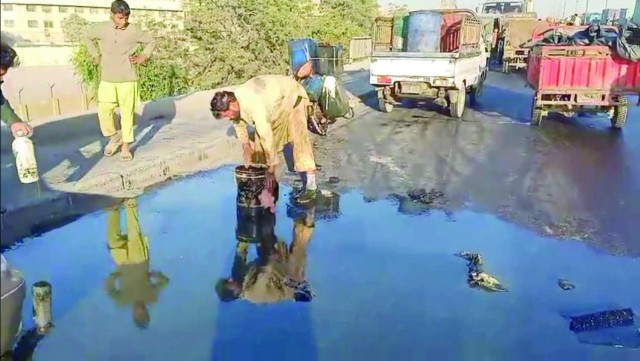 oil spills as trailer collides with tanker oil spills as trailer collides with tanker