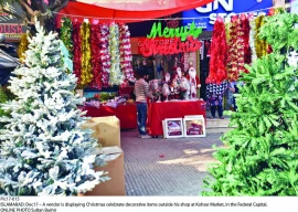 shops brim with christmas themed accessories