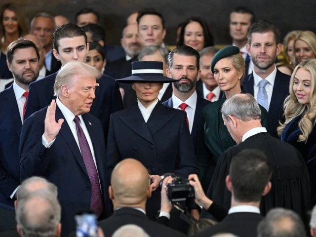 donald trump is sworn in as the 47th us president in the us capitol rotunda in washington dc on january 20 2025 photo reuters donald trump is sworn in as the 47th us president in the us capitol rotunda in washington dc on january 20 2025 photo reuters